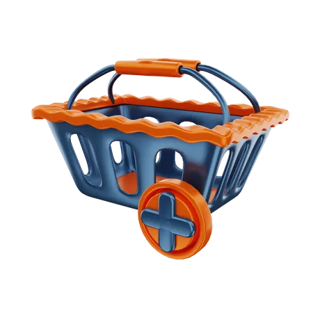 Add To Basket  3D Illustration