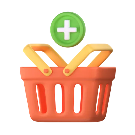 Add To Basket 3 D Icon Perfect For E Commerce Element 3D Icon