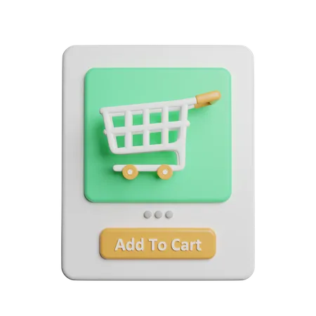 Add To Cart  3D Illustration