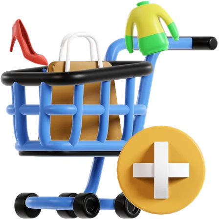 Add To Cart 3D Illustration