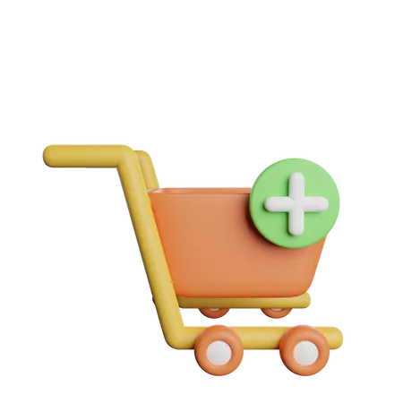 Add To Shopping Cart 3D Icon