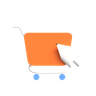 click cart 3d logos