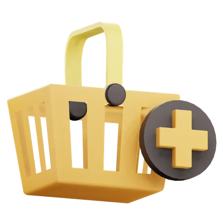3 D Render Add To Cart Icon Illustration 3D Icon