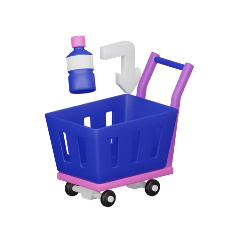 3 D Pick To Cart 3D Icon
