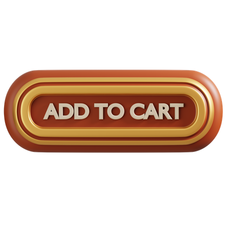 Add to cart button  3D Icon