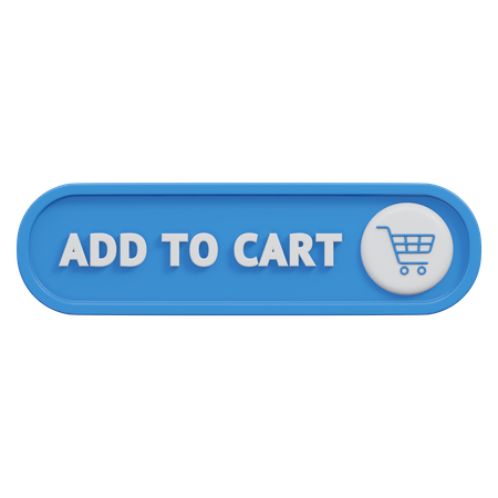 Add To Cart Button  3D Icon