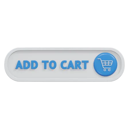 Add To Cart Button  3D Icon