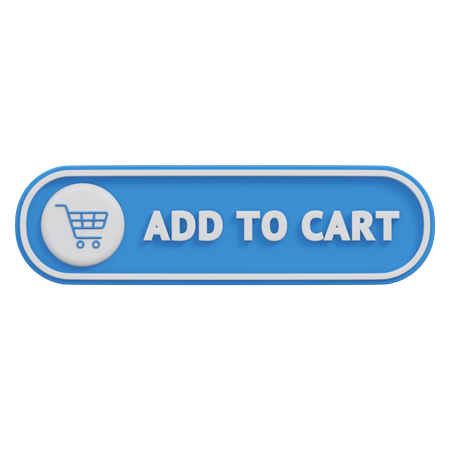 Add To Cart Button  3D Icon