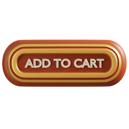 Add to cart button  3D Icon