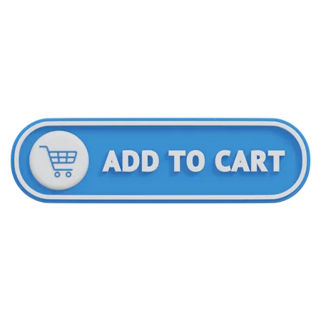 Add To Cart Button  3D Icon
