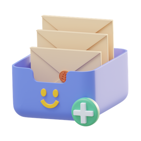 Add to inbox  3D Icon
