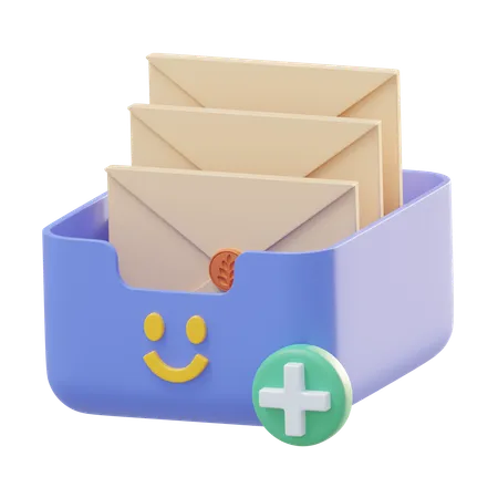 Add to inbox  3D Icon