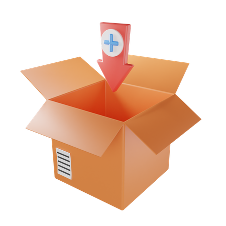 Add To Parcel  3D Icon