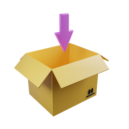 Add To Parcel  3D Illustration