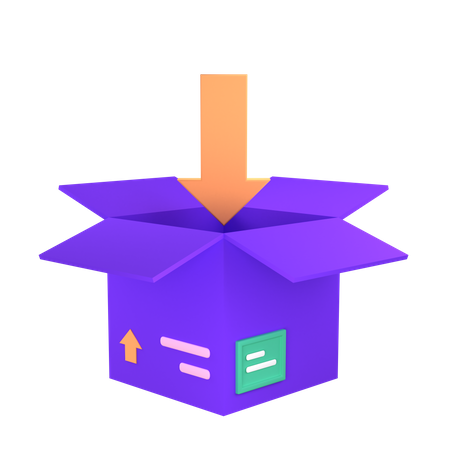 Add to Parcel  3D Illustration