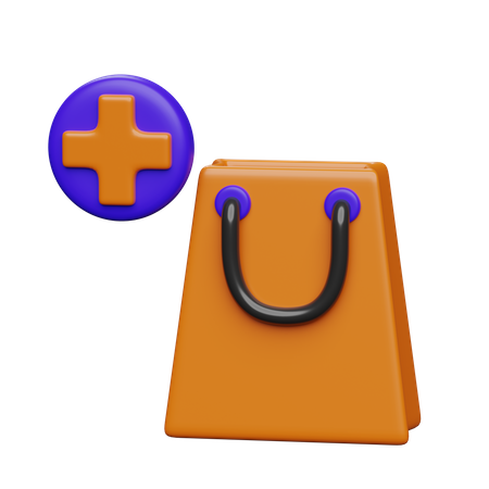 Add To Shopping Bag  3D Icon