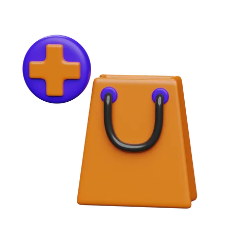 Add To Shopping Bag  3D Icon