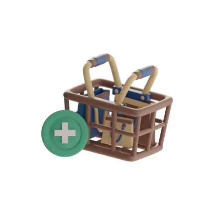 Add To Shopping Cart  3D Icon