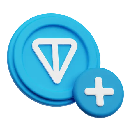 トンコインを追加  3D Icon