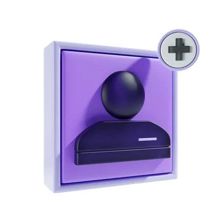 Add User 3 D Icon 3D Icon