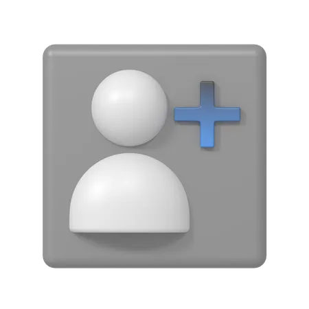 ユーザーを追加する  3D Icon