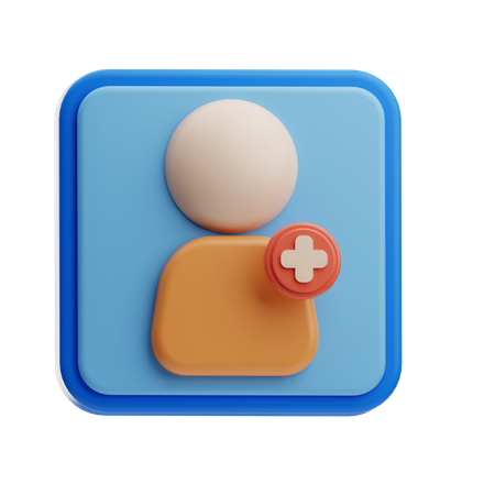 Add User  3D Icon
