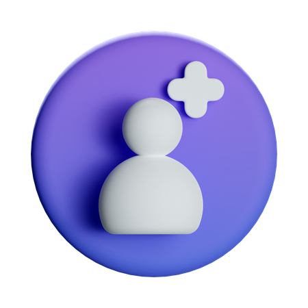 Add User  3D Icon