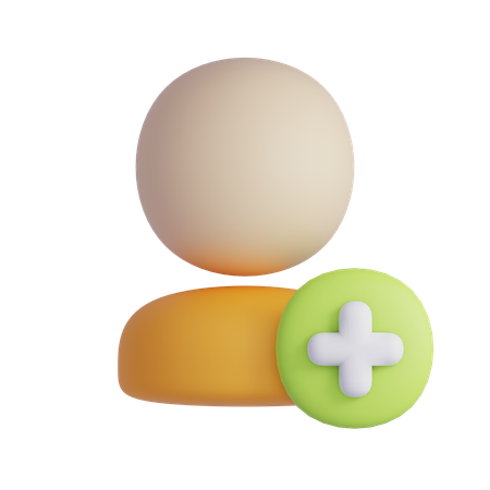 Add User  3D Icon
