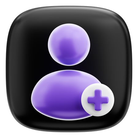 Add User  3D Icon