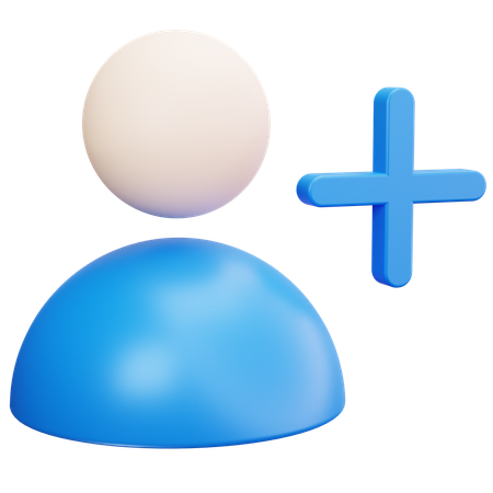 Add User  3D Icon