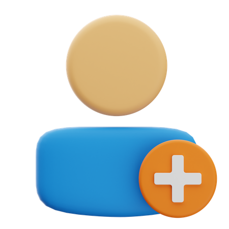 Add User  3D Icon