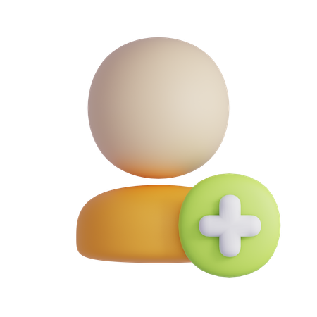 Add User  3D Icon