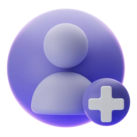 ADD USER  3D Icon