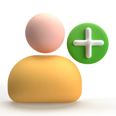 Add User  3D Icon