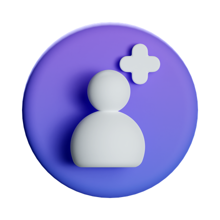 Add User  3D Icon