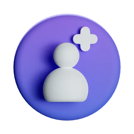 Add User  3D Icon