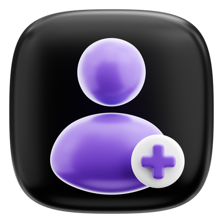 Add User  3D Icon