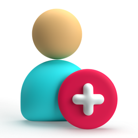 Add User  3D Icon