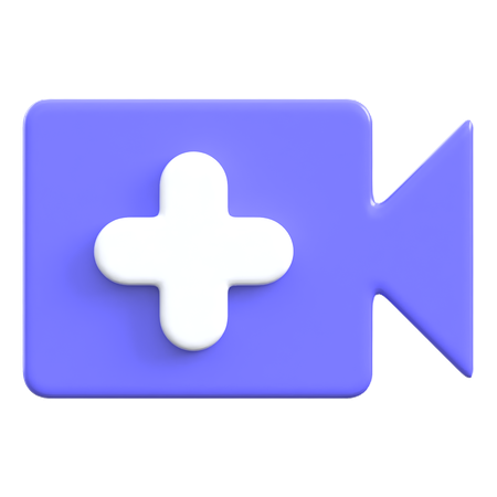 ビデオ通話を追加  3D Icon