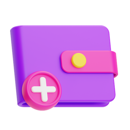 Add Wallet  3D Icon