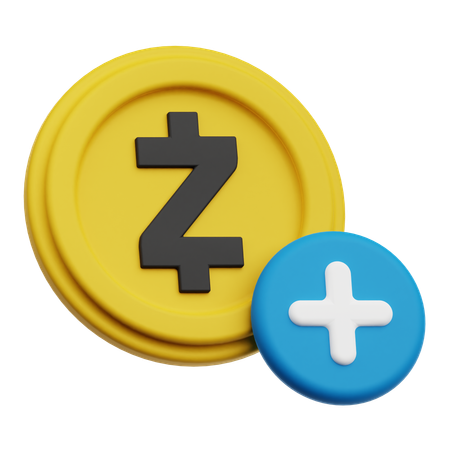 Add Zcash  3D Icon