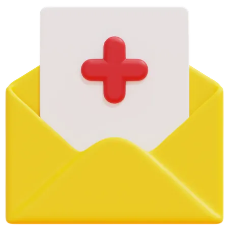 Adding Email  3D Icon