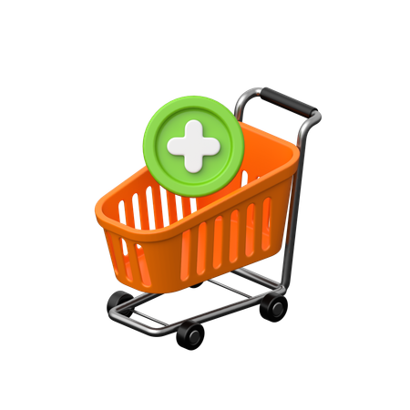 Adding orders for shopping.  3D Icon