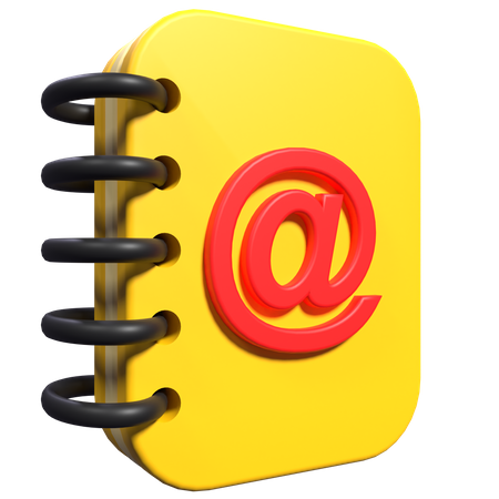 Address Book  3D Icon