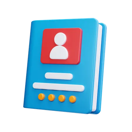 Address Book  3D Icon