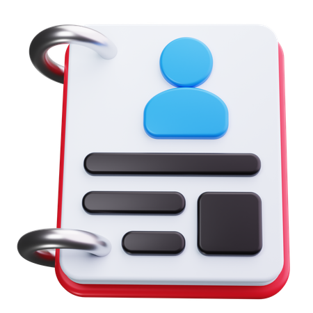 Address Book  3D Icon