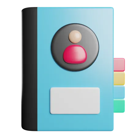 Address Book  3D Icon