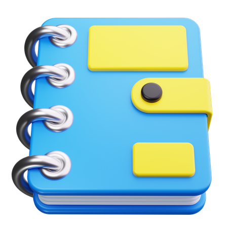 Address book  3D Icon