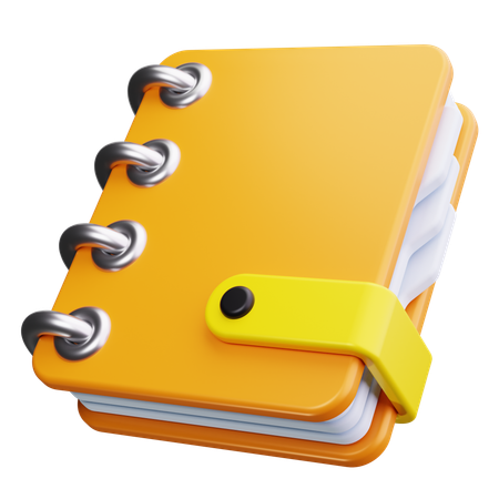 Address book  3D Icon