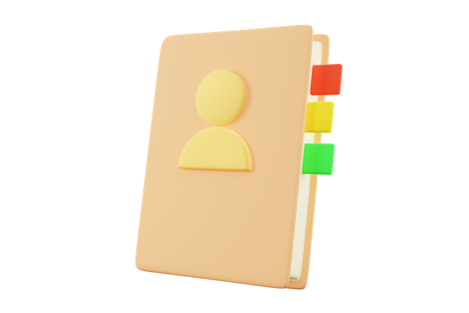 Address Book  3D Icon